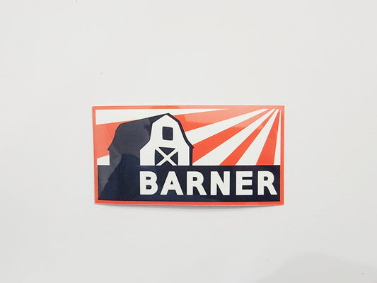 Barner Patch Sticker - 4 x 2 inch