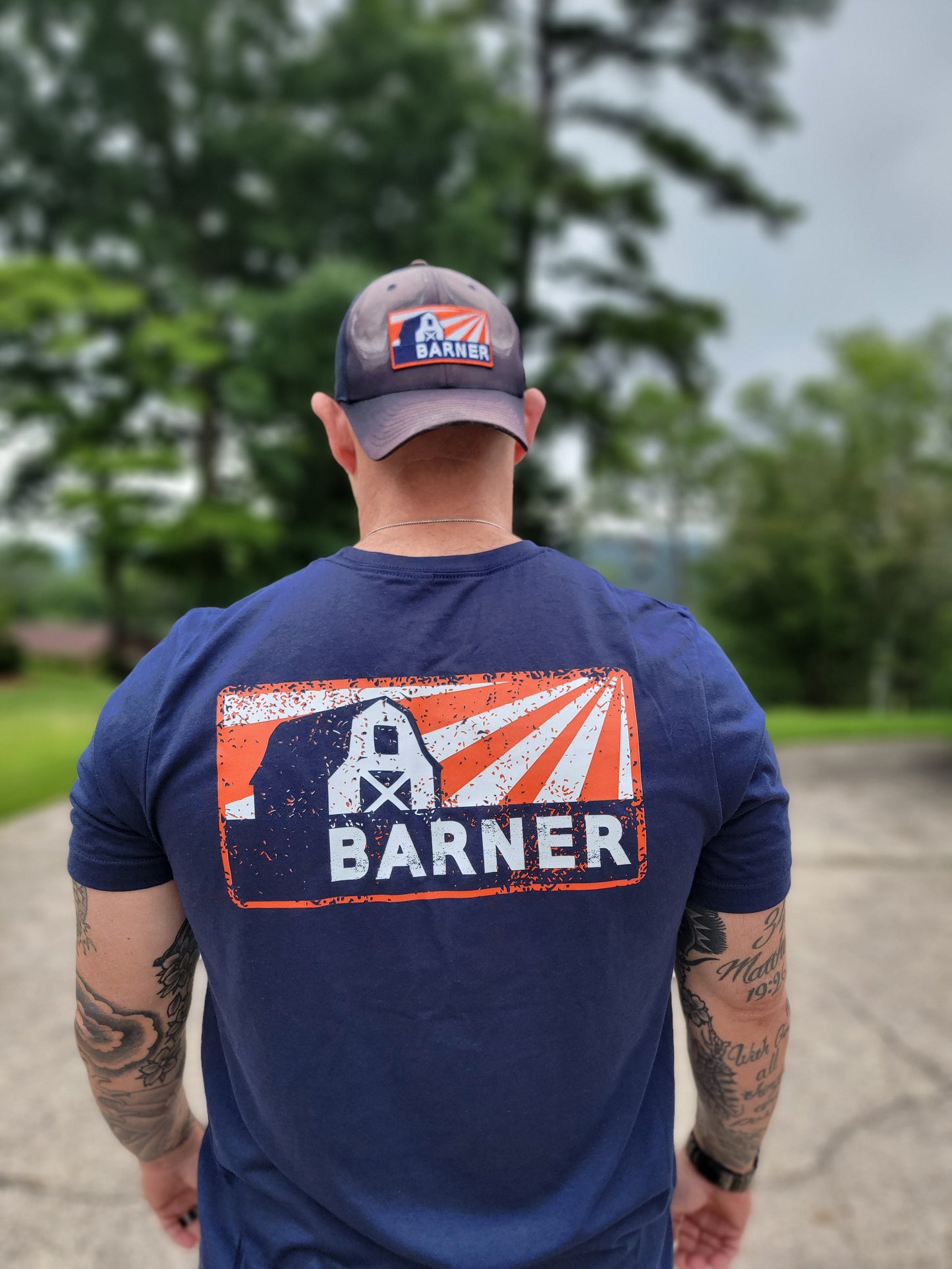 Bella Canvas Distressed BARNER Patch T