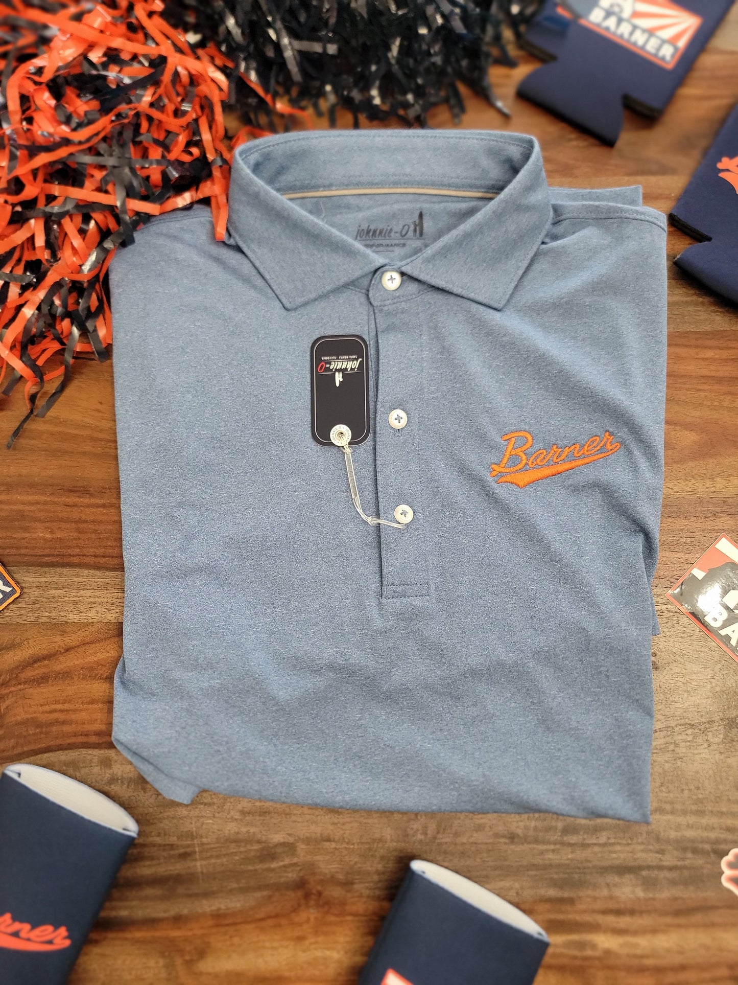 Johnnie-O Birdie Polo Script Logo - Lake Blue