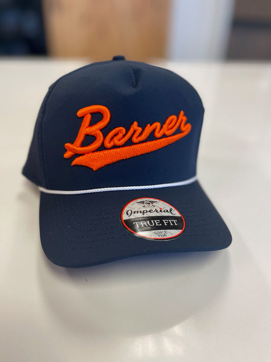 Imperial BARNER Navy - Puff Embroidered Script logo