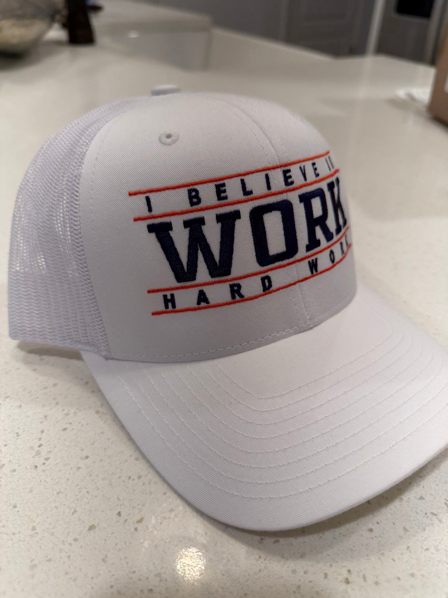 Work Hard Work Trucker Cap